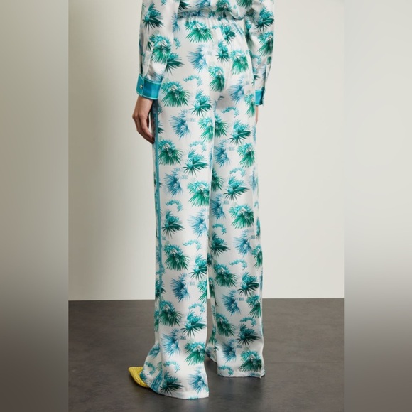 NWT Max Mara 100 % Silk Blouse & Matching Pants Set Size: M US4/6 Spring/Summer - Picture 8 of 17